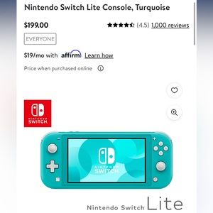 Nintendo switch lite
